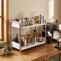 Cabinet Organizer Shelf 2 Tier Kitchen Spice Rack Countertop Shelf