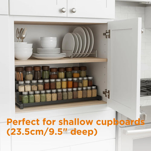 3-Tier Spice Rack Organizer for Kitchen Cabinet or Pantry, 16"-29" Expandable Sp